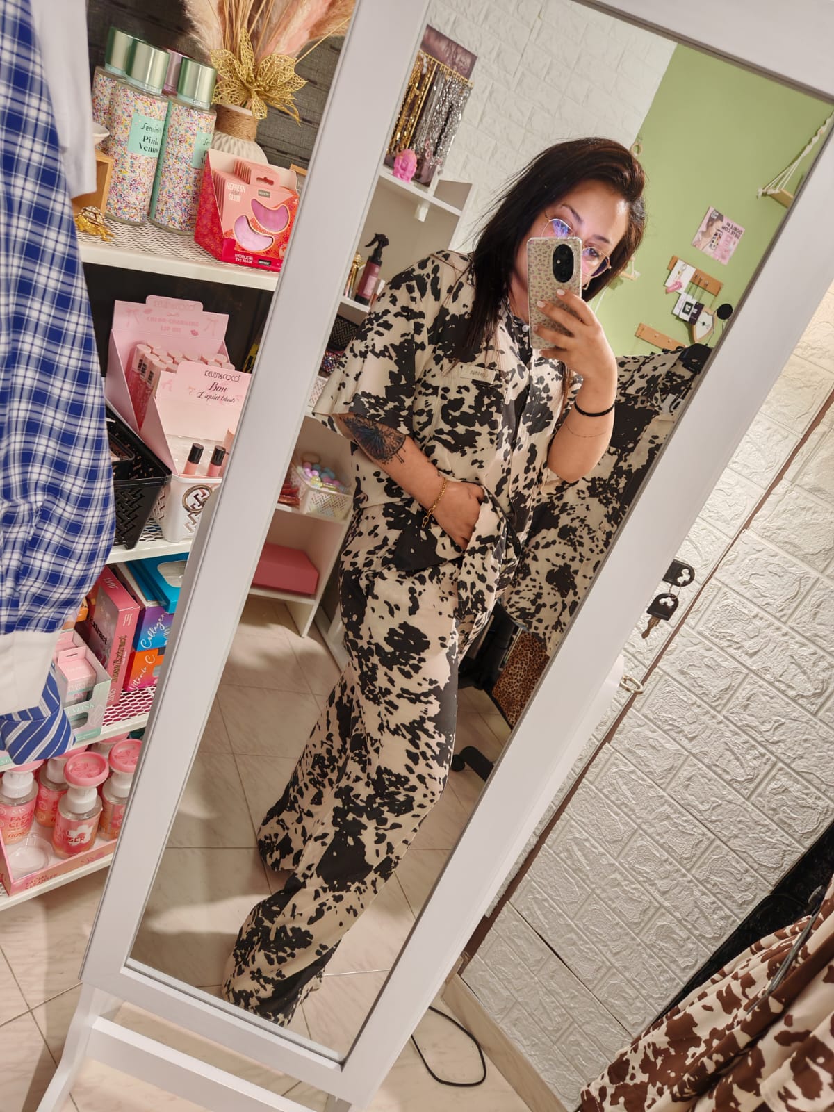 Camisa Cow Lum Negro