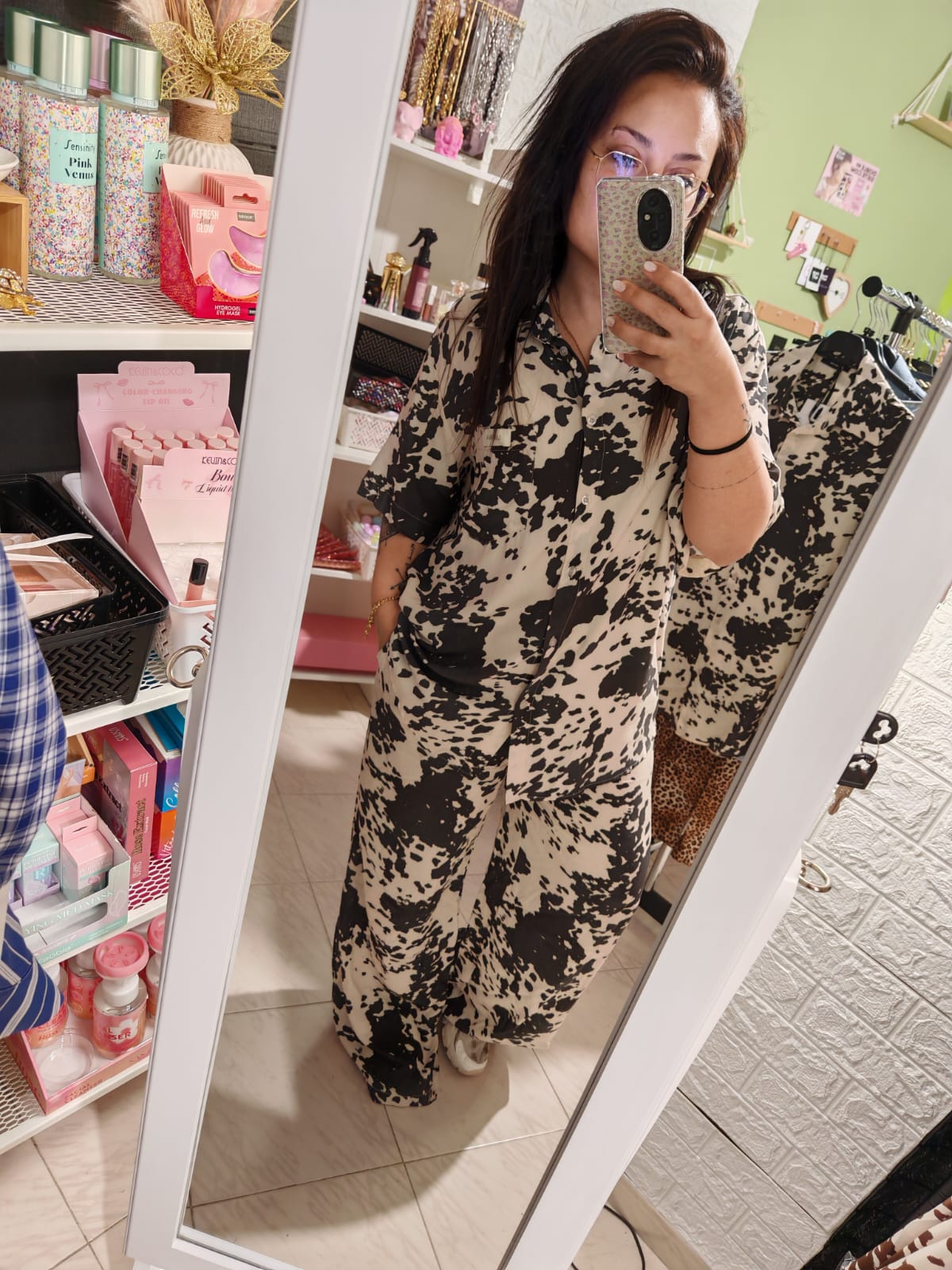 Camisa Cow Lum Negro