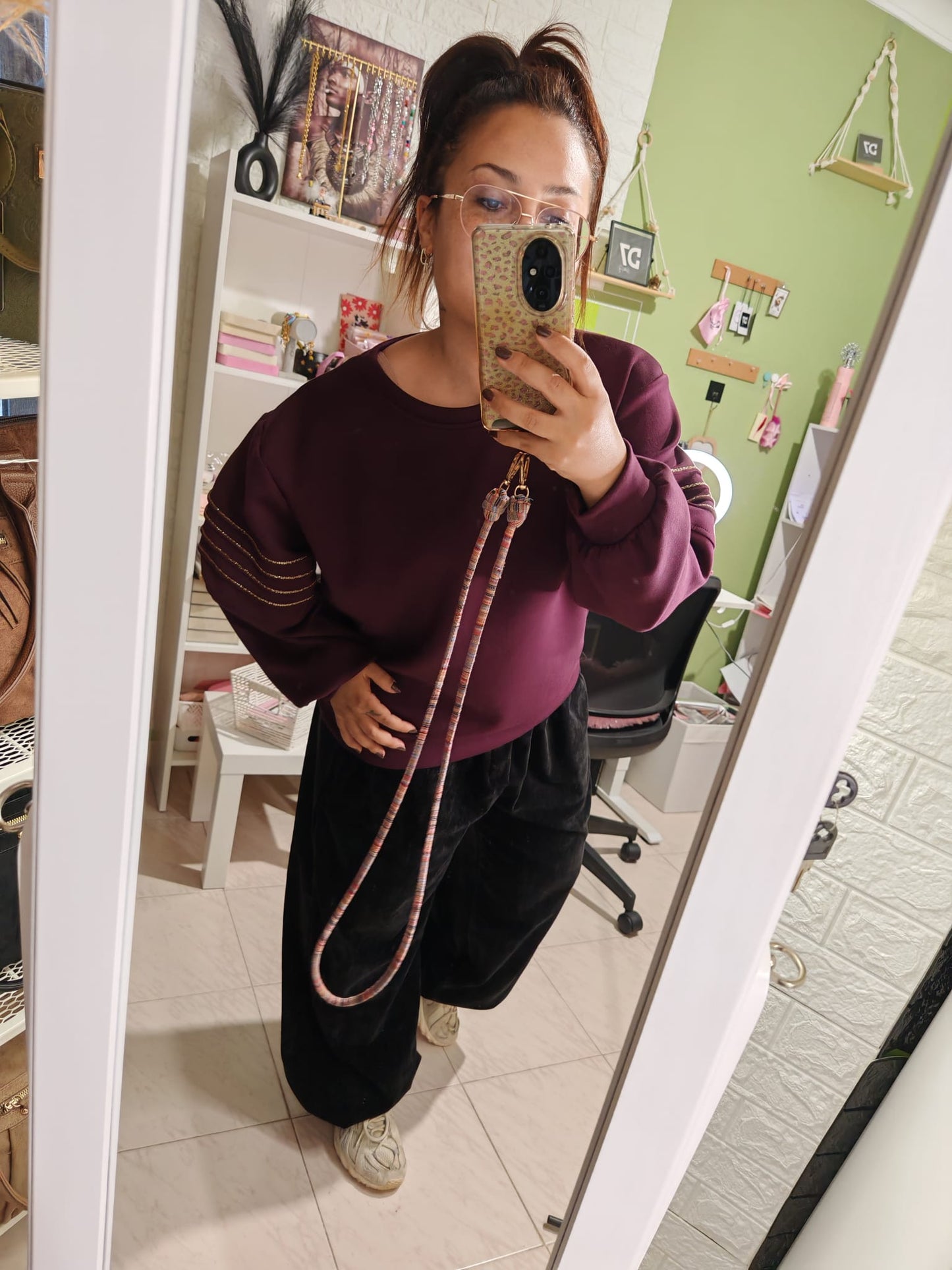 Sudadera Over Burdeos AMY