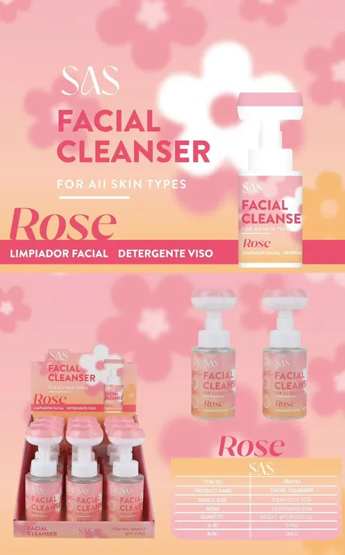 Limpiador Facial SAS Rosas