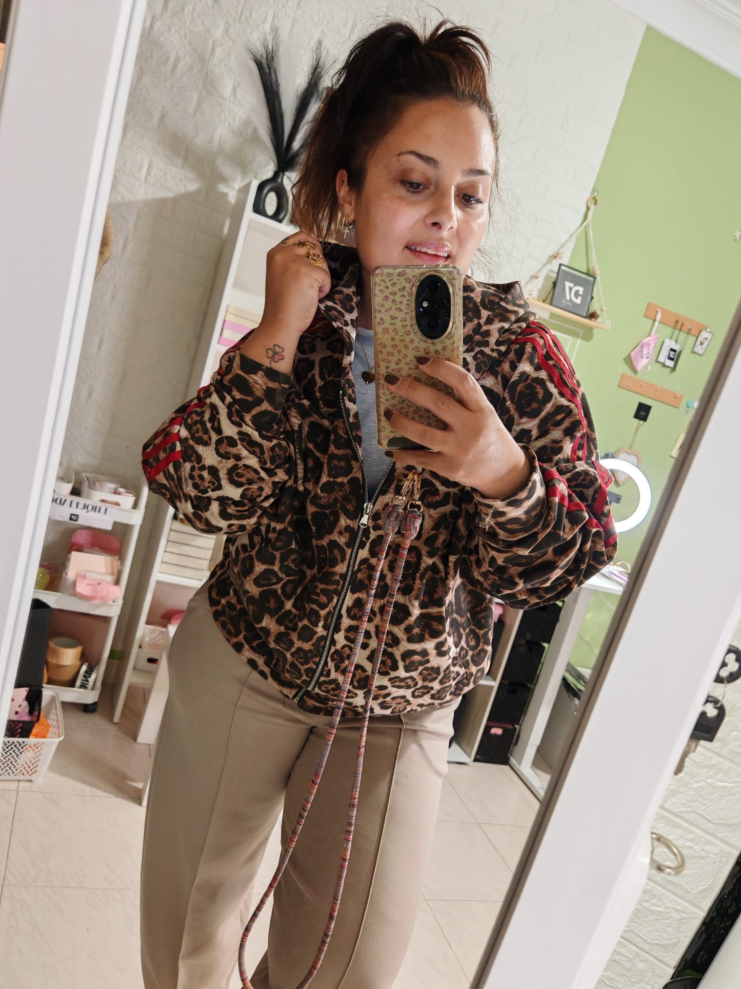 Chaqueta Over Print Lumina