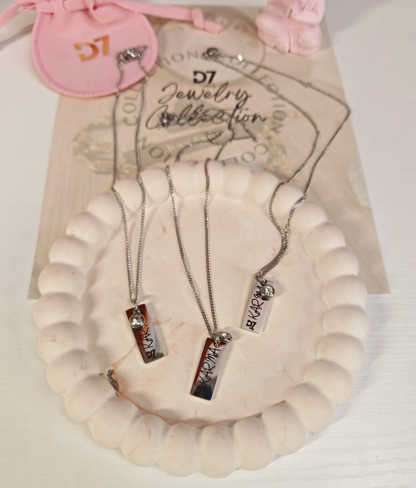 Collar Karma Plata - D7