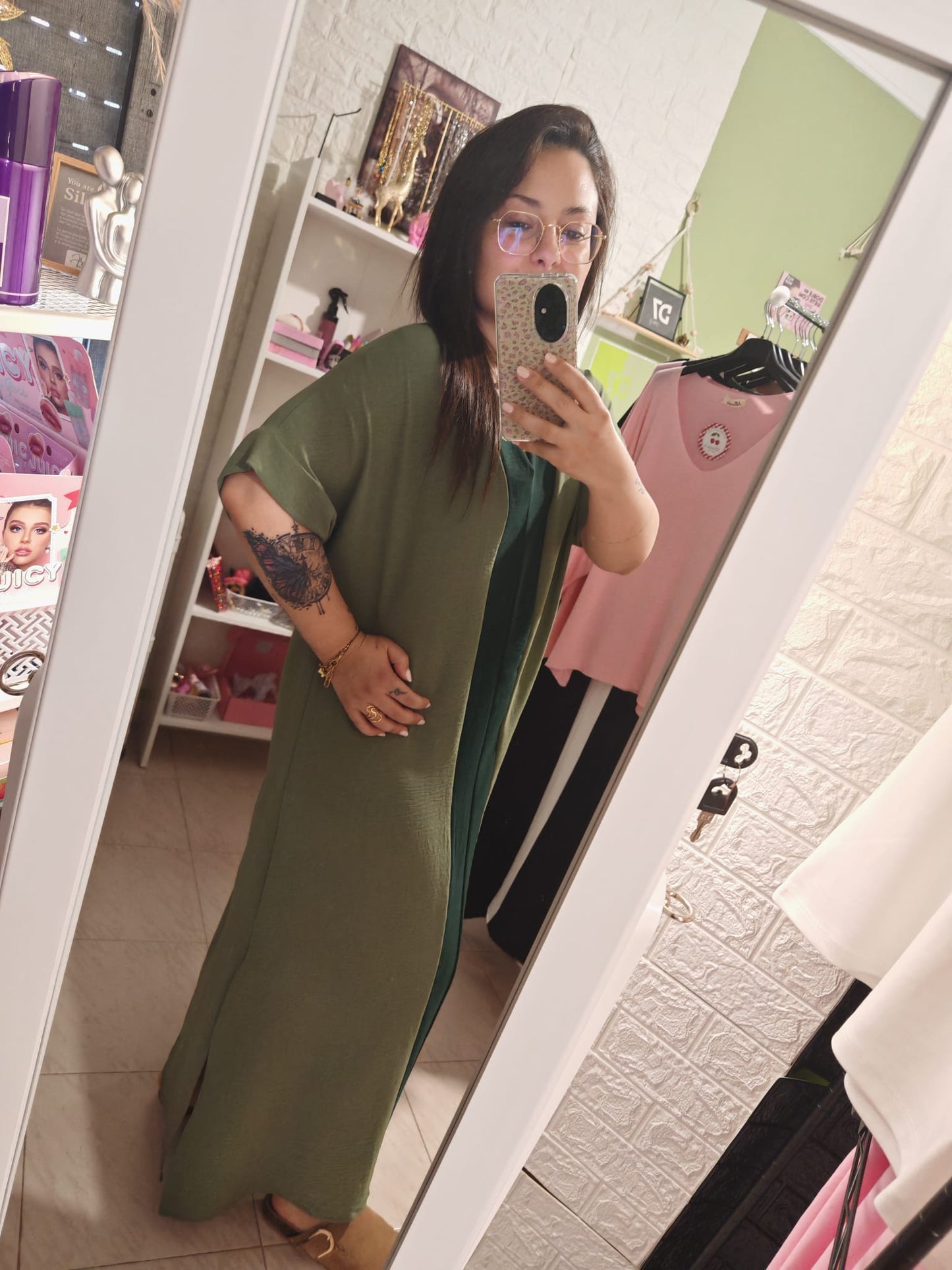 Vestido Kaftán Grecia Verde