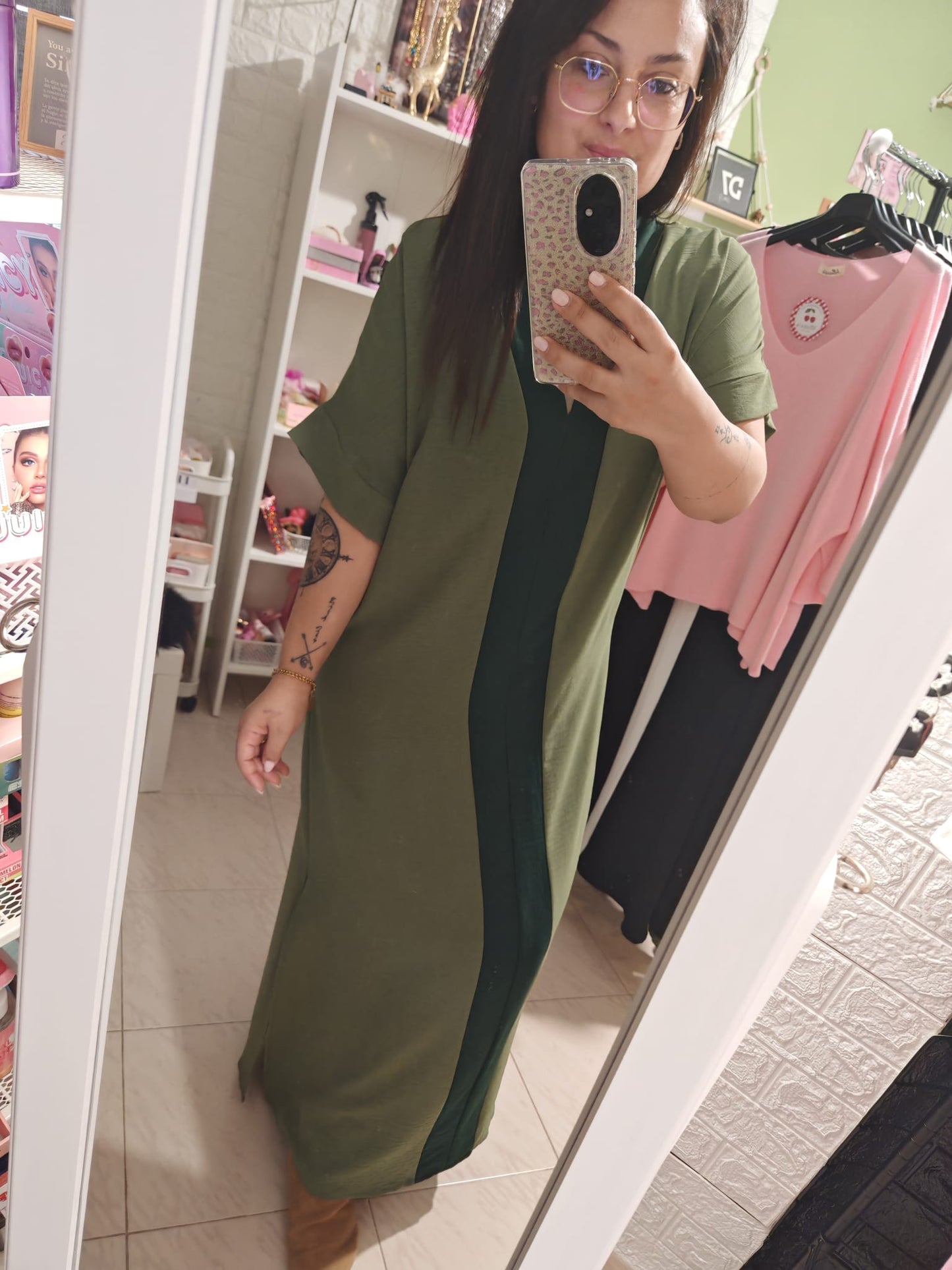 Vestido Kaftán Grecia Verde