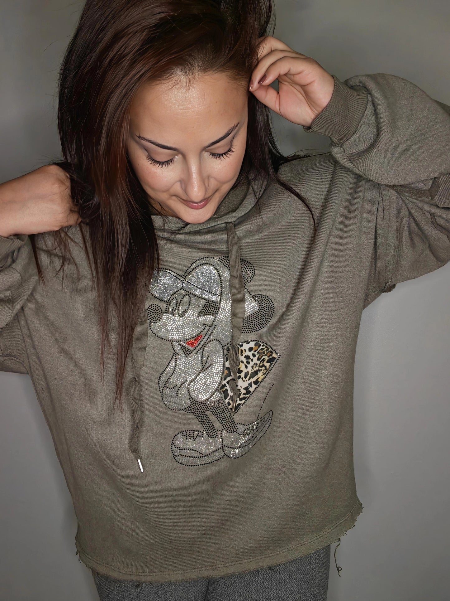 Sudadera Strass Minnie