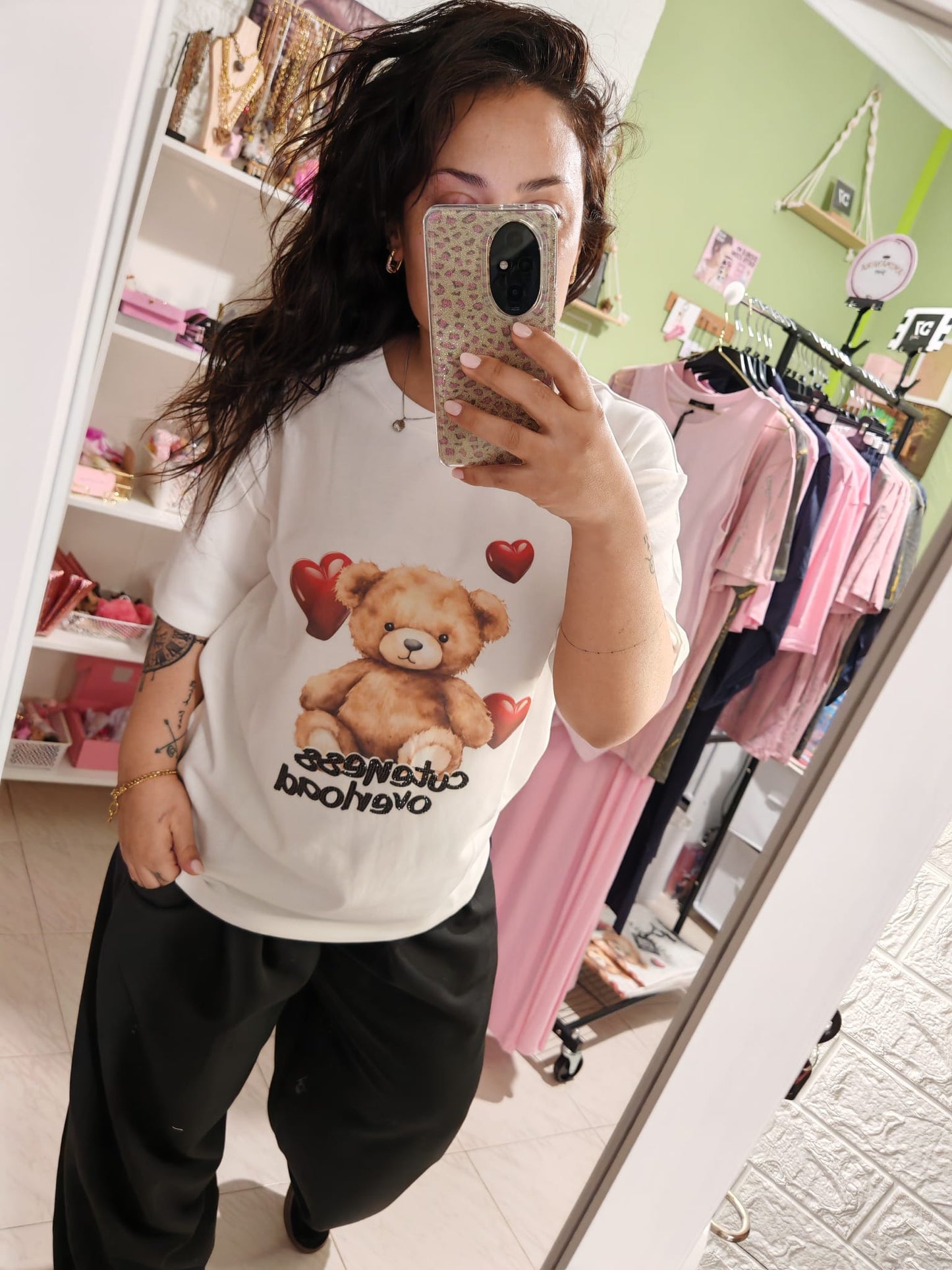 Camiseta Oso Strass Lum