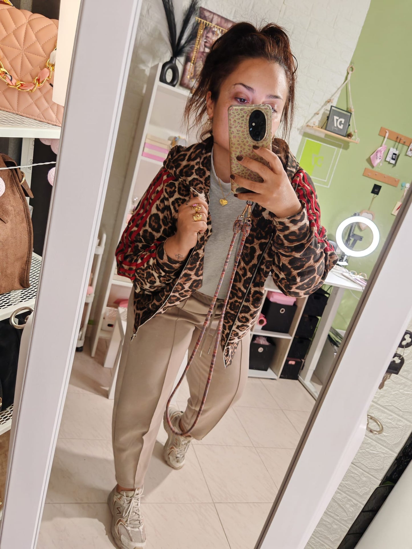 Chaqueta Over Print Lumina