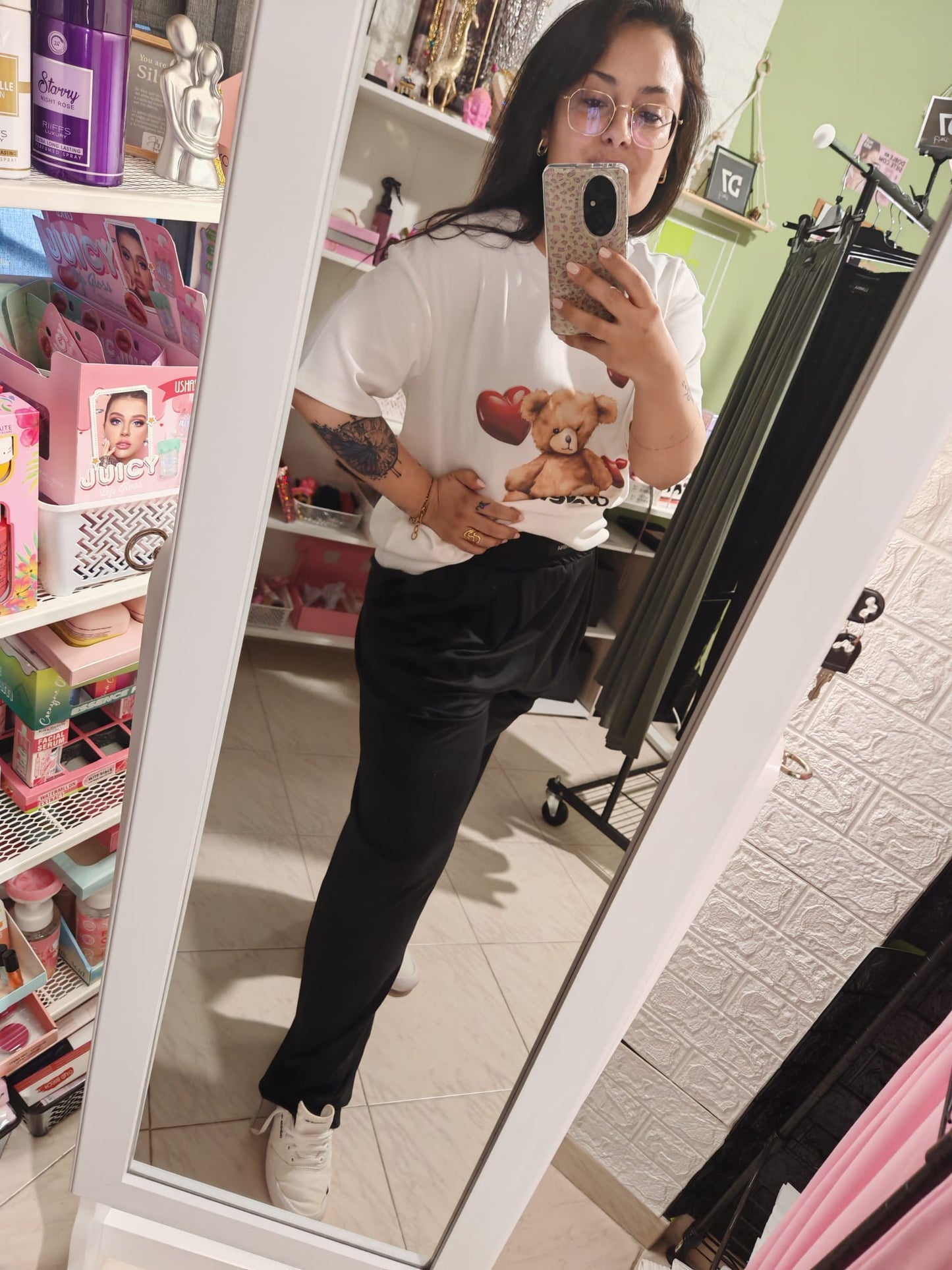 Pantalón ancho negro Lum