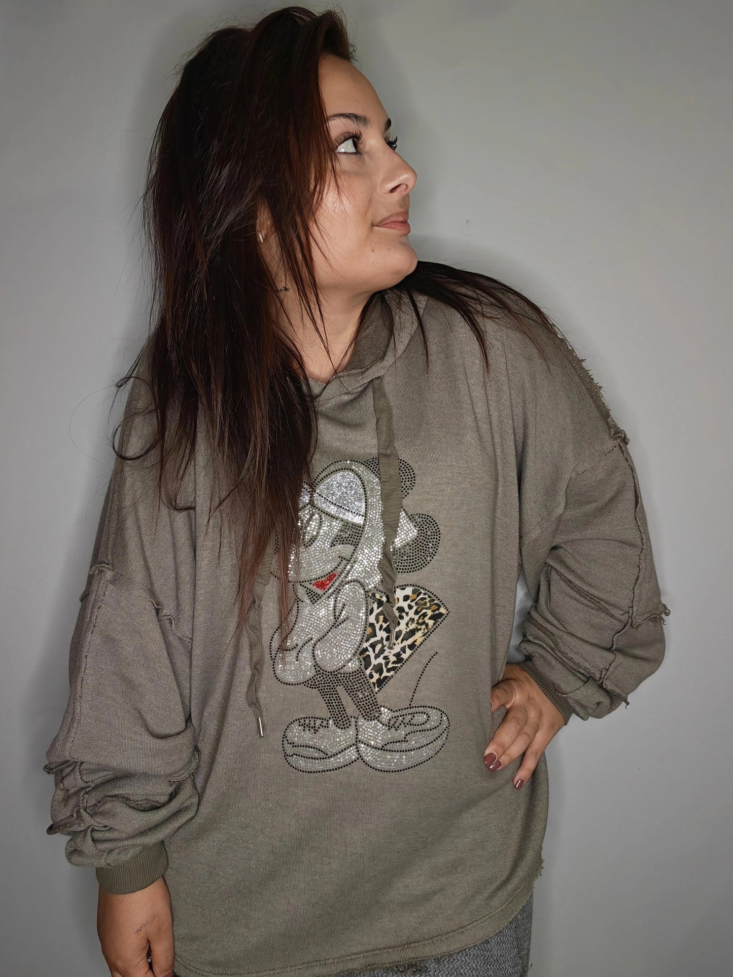 Sudadera Strass Minnie