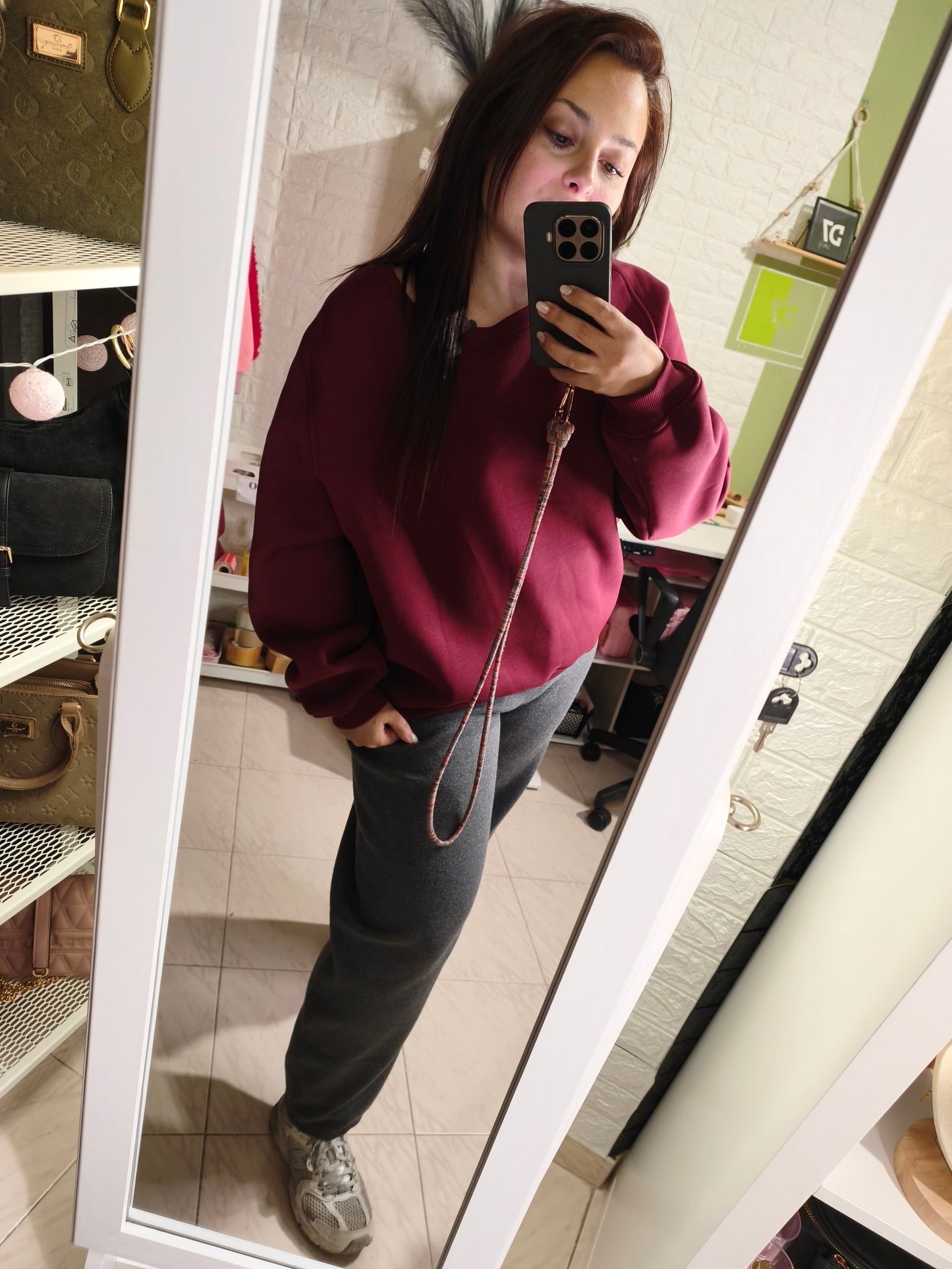 Sudadera Burdeos Lumina