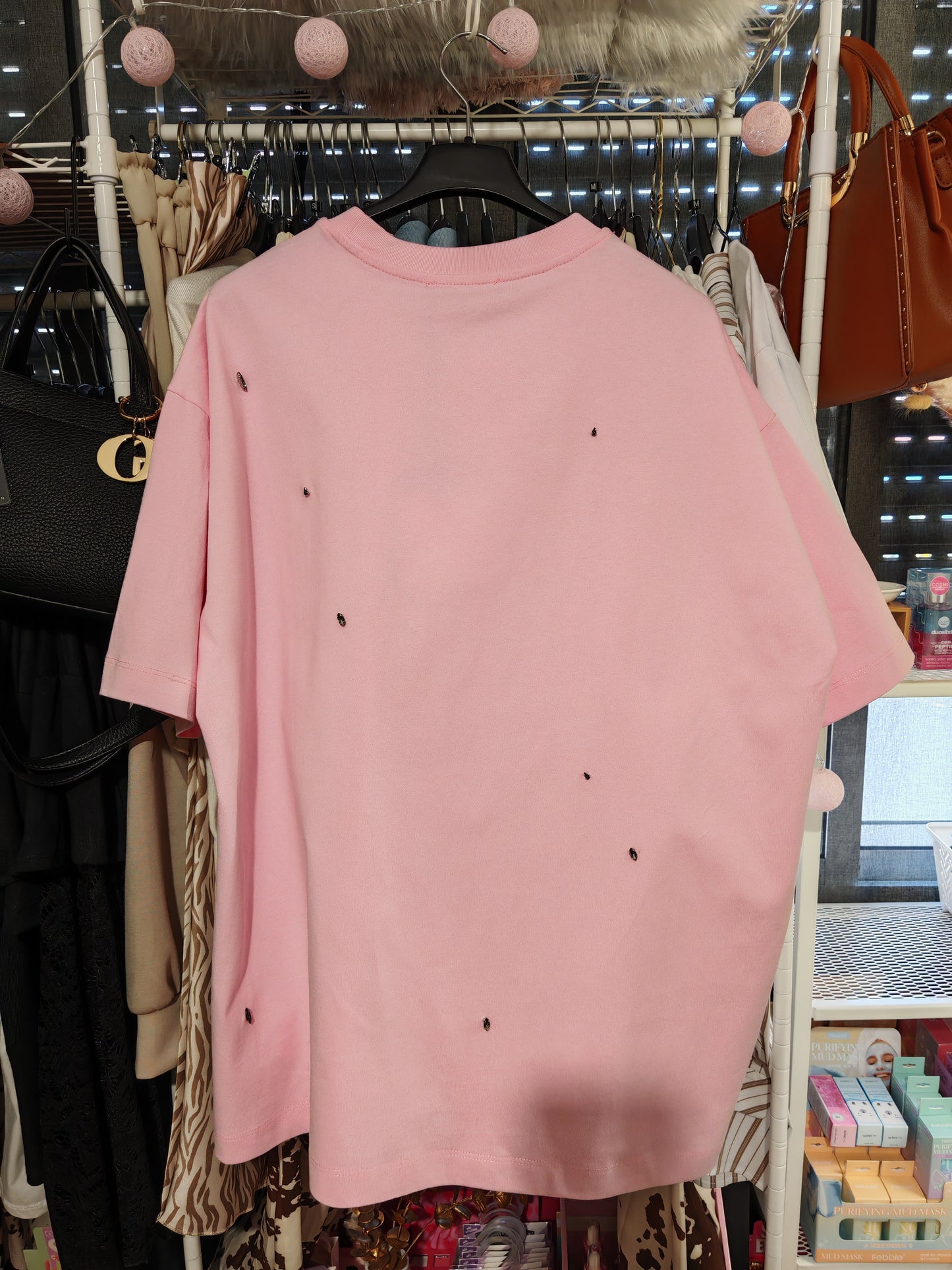Camiseta Brillos Rosa Lum