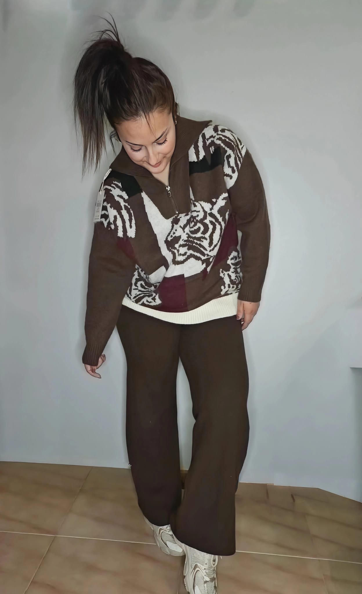Pantalón Punto Telma Chocolate