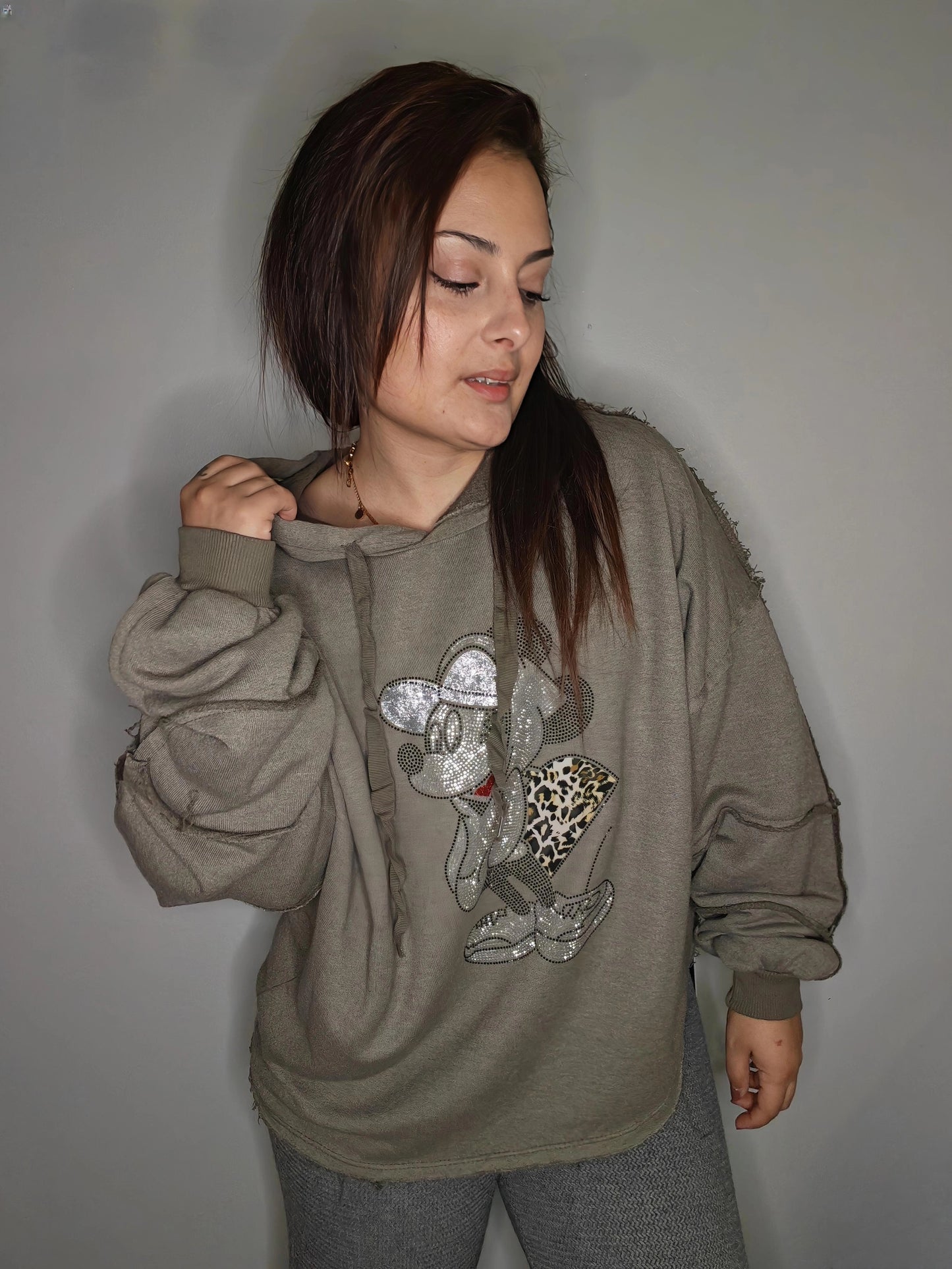 Sudadera Strass Minnie