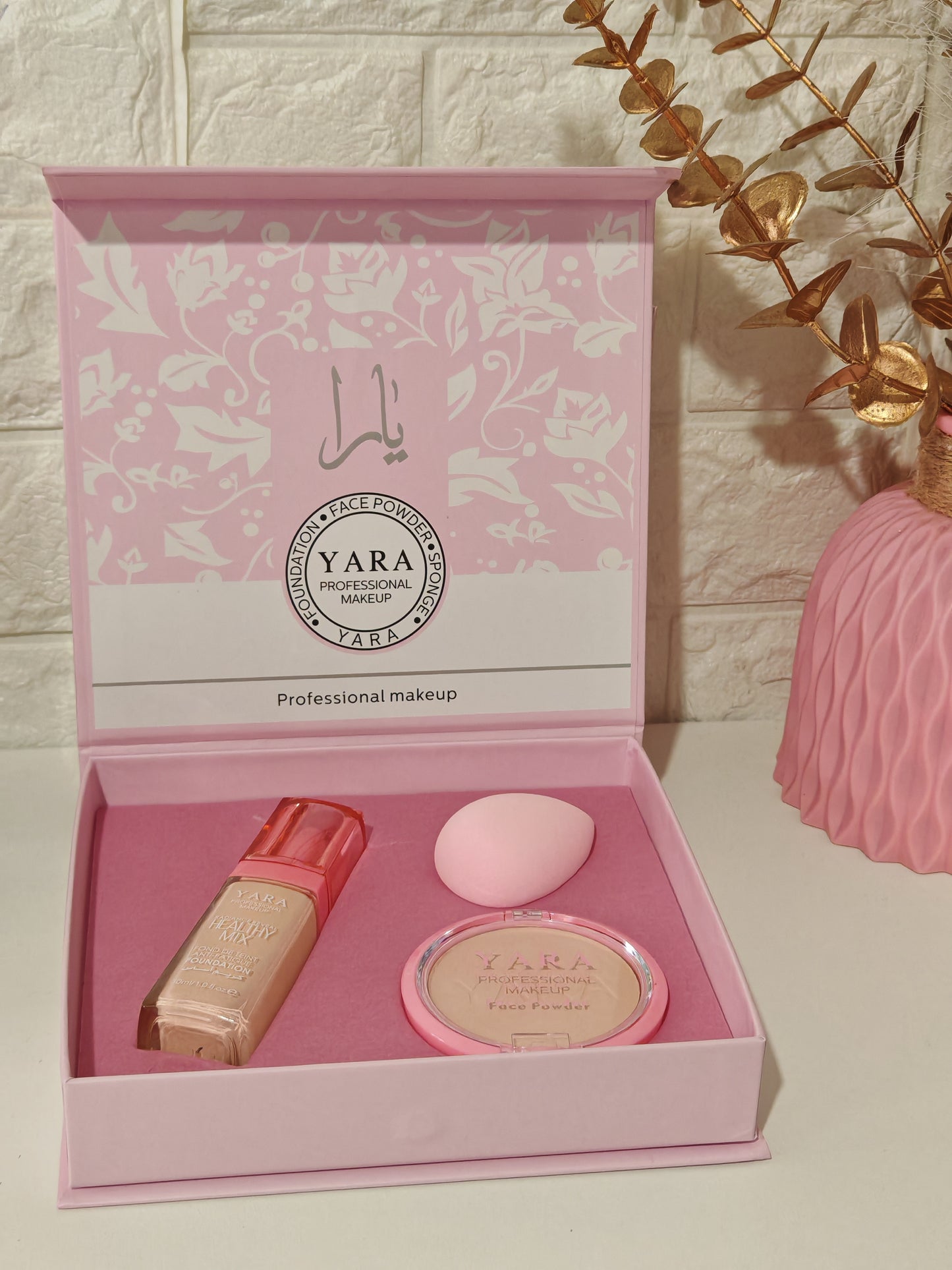 Pack Maquillaje Profesional Yara Rosa