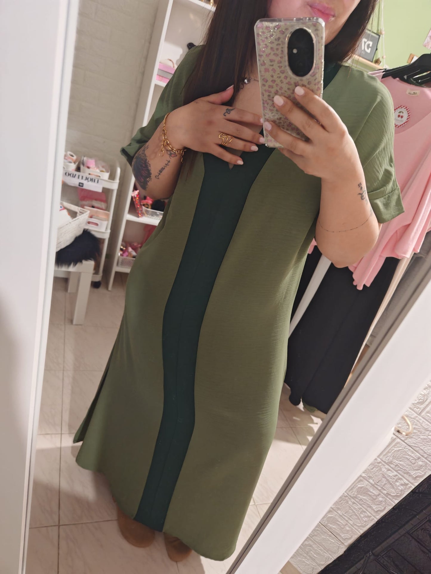 Vestido Kaftán Grecia Verde