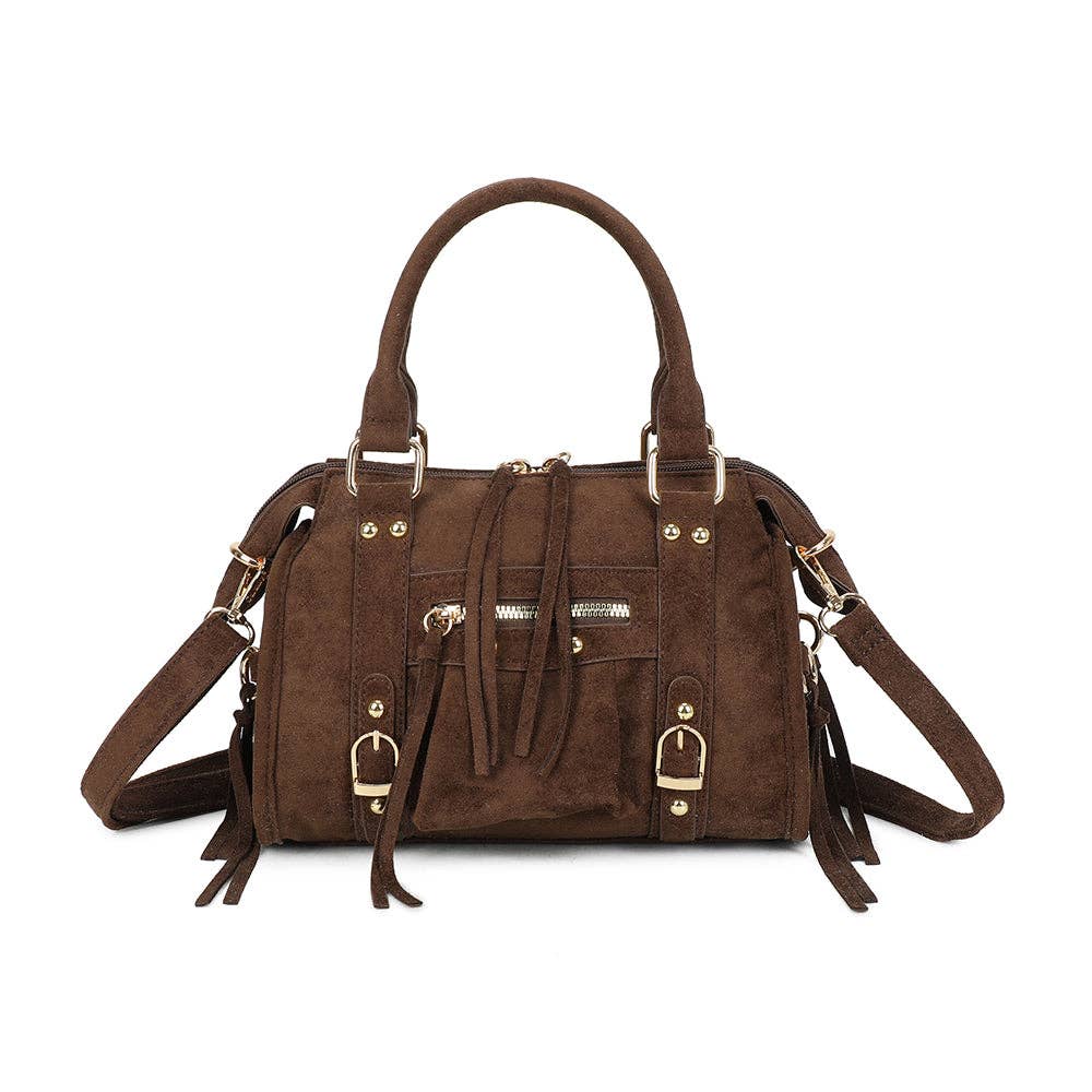 Skyla Pequeño Ante Dorado CAFÉ