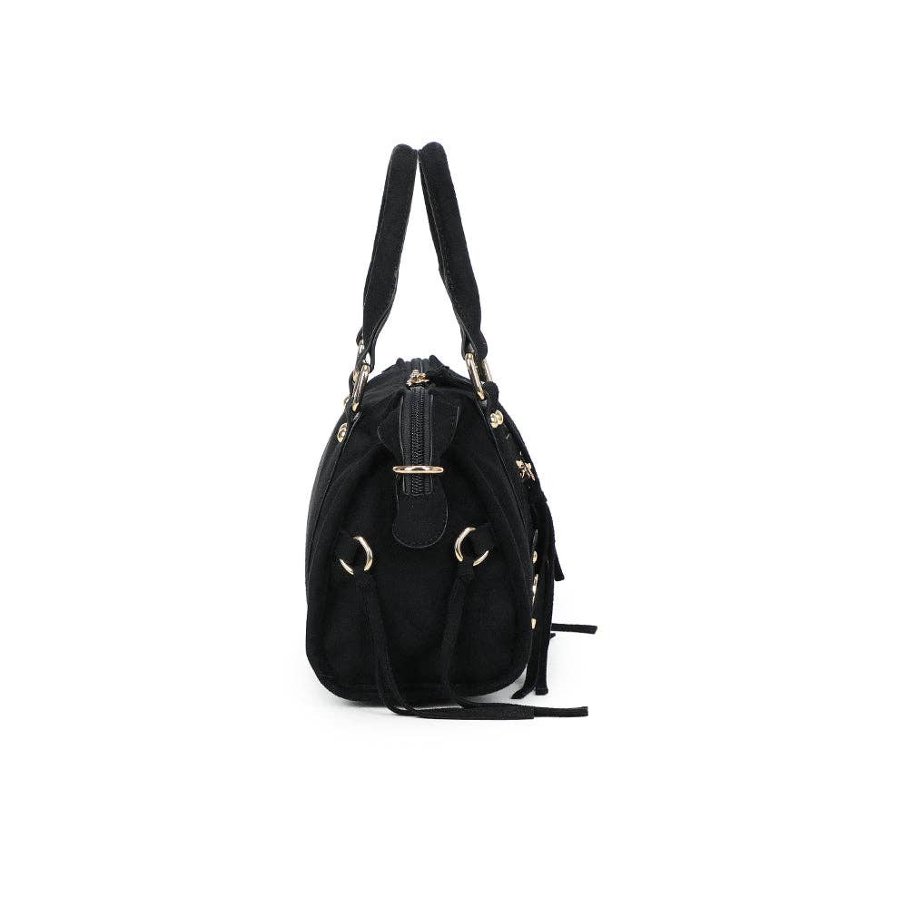 Skyla Pequeño Ante NEGRO Dorado