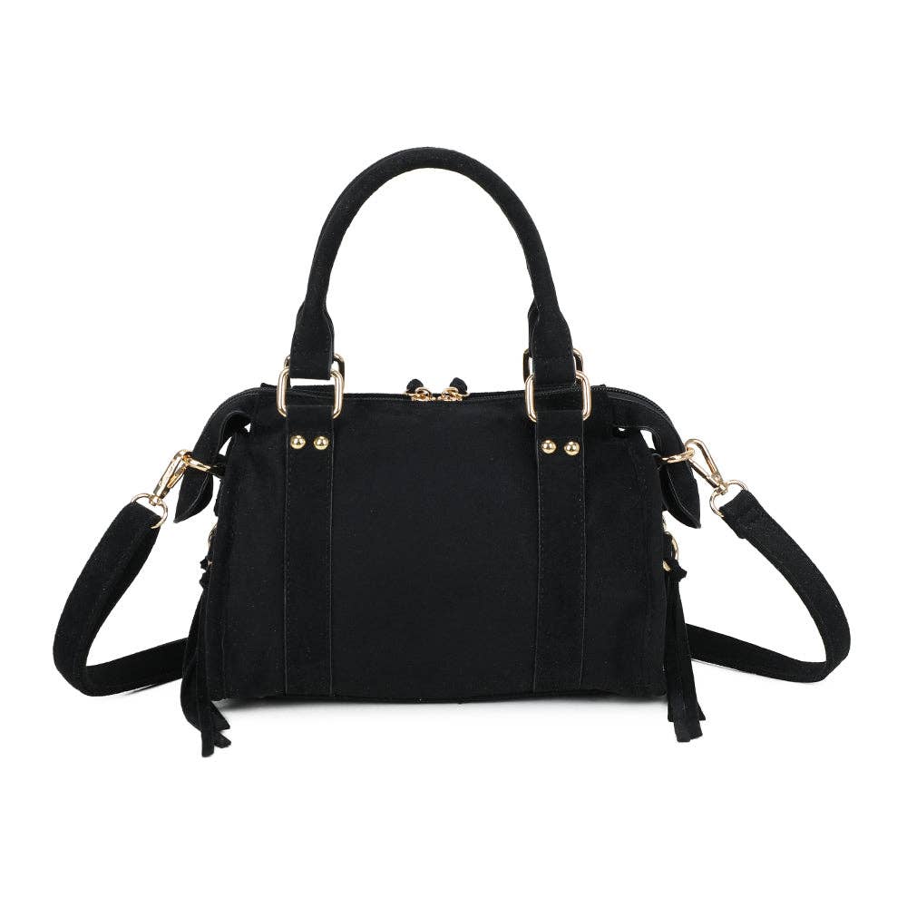 Skyla Pequeño Ante NEGRO Dorado