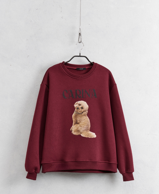 Sudadera Carina Burdeos LUMINA