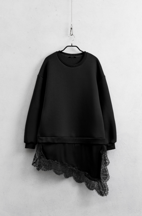 Sudadera Encaje Asimétrica LUMINA