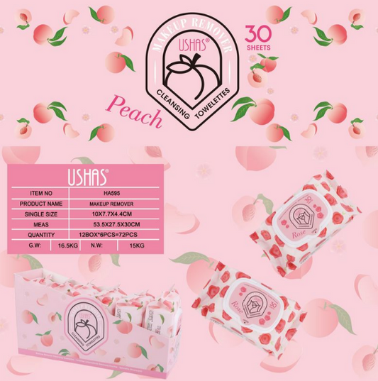 Toallitas Faciales Melocotón USHAS