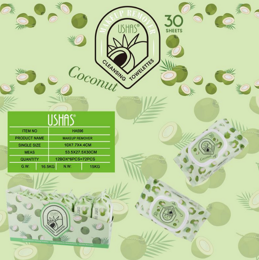 Toallitas Faciales Coco USHAS