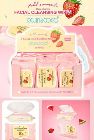 TOALLITAS DESMAQUILLANTES FRESA