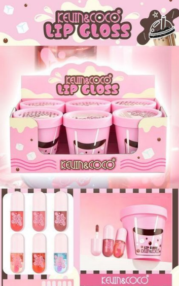 BRILLO LABIAL NO PEGAJOSO Y ACEITE LABIAL / KEVIN & COCO