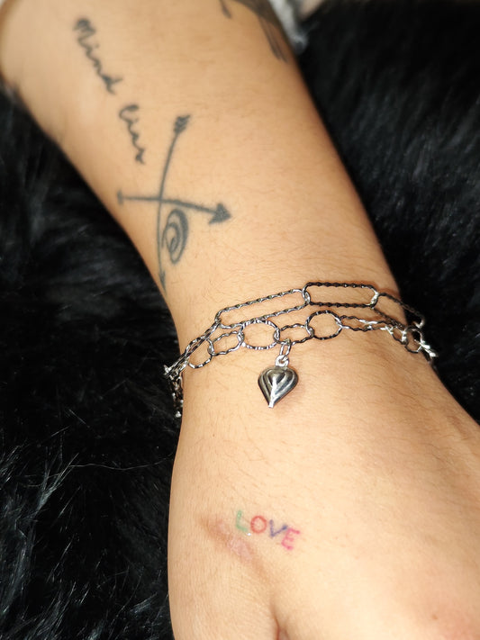 Pulsera LOVE plata D7