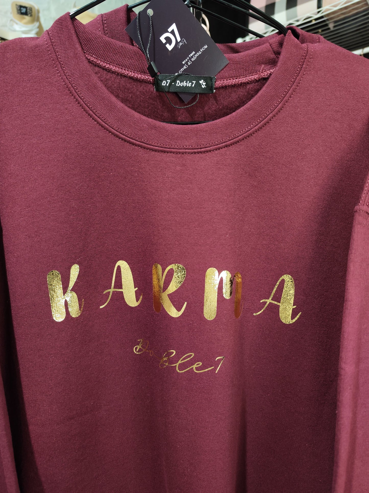 Sudadera KARMA D7 Burdeos