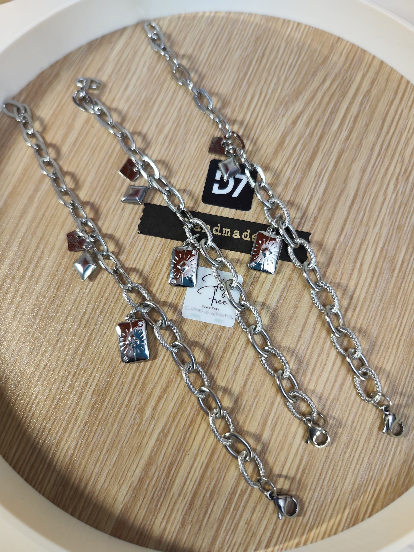 Pulsera Póker D7 Plata