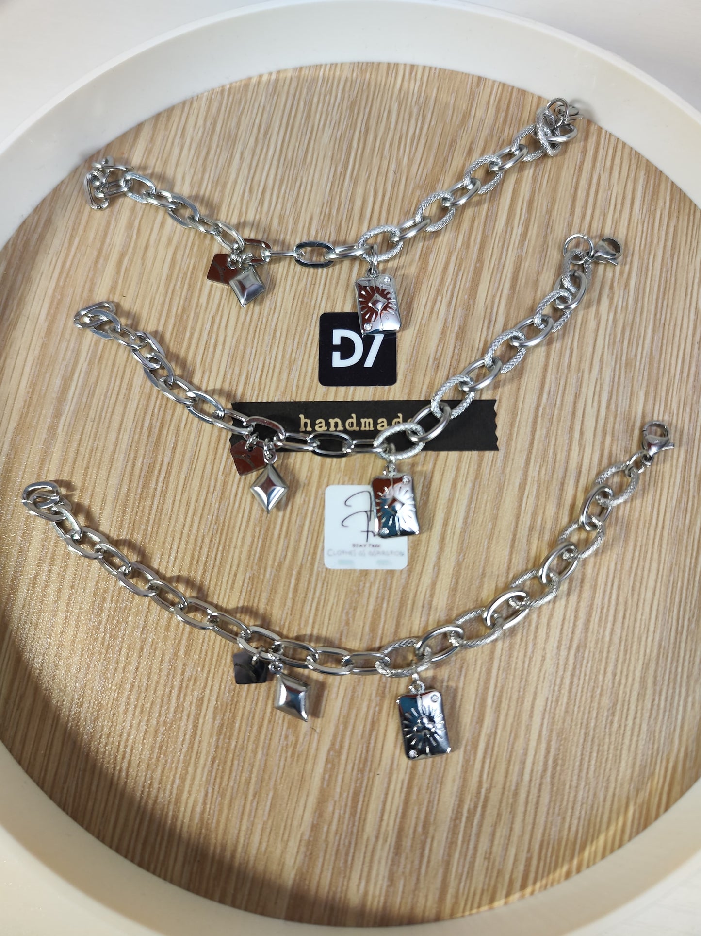 Pulsera Póker D7 Plata