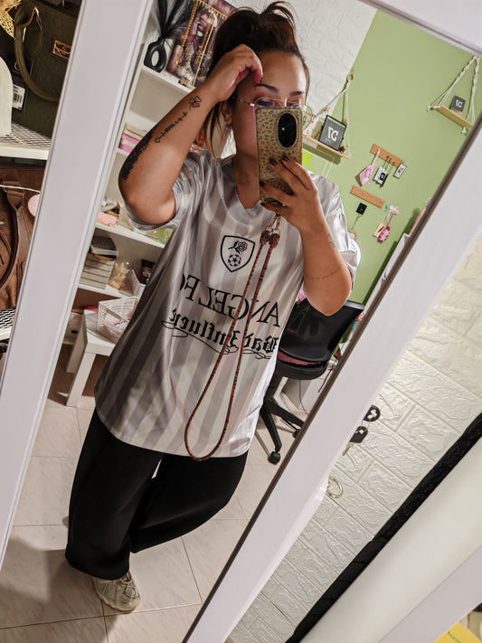 Camiseta Over Bad Influence Gris