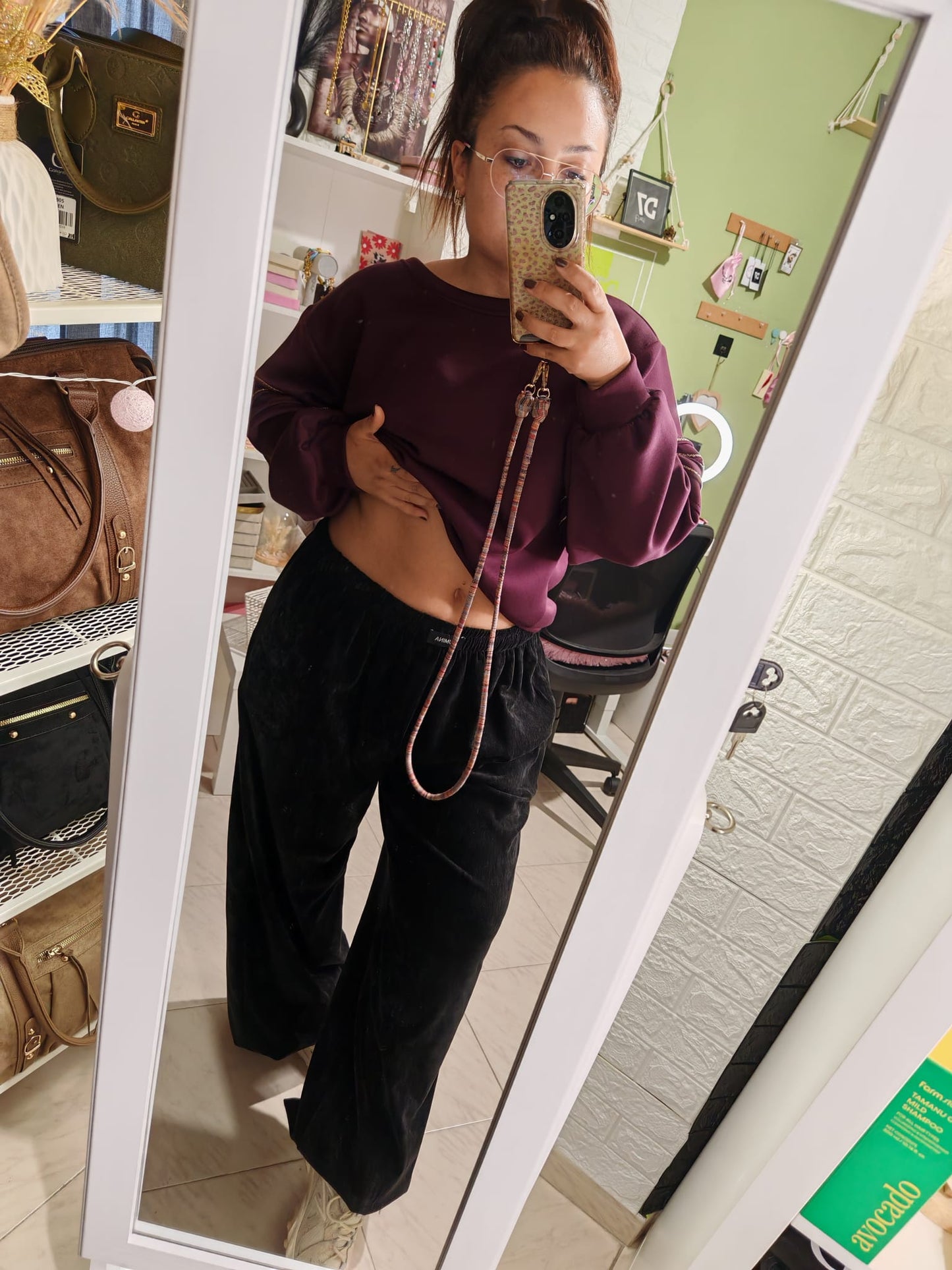 Pantalón Terciopelo Negro Lumina