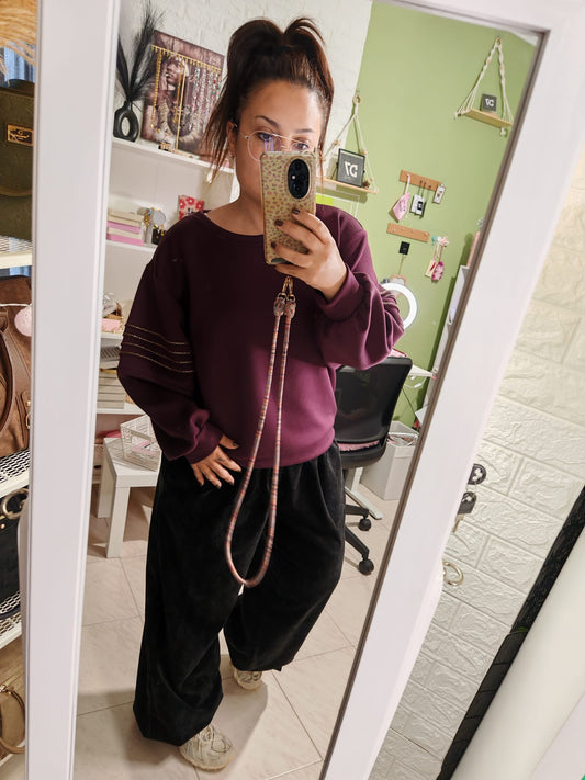 Sudadera Over Burdeos AMY