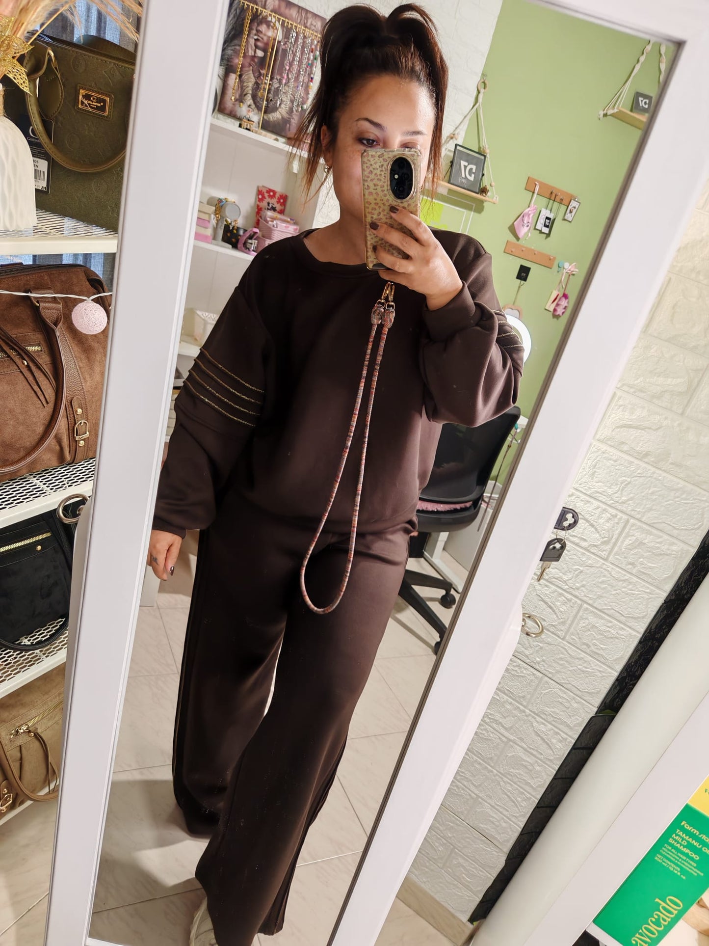 Sudadera Over Choco AMY
