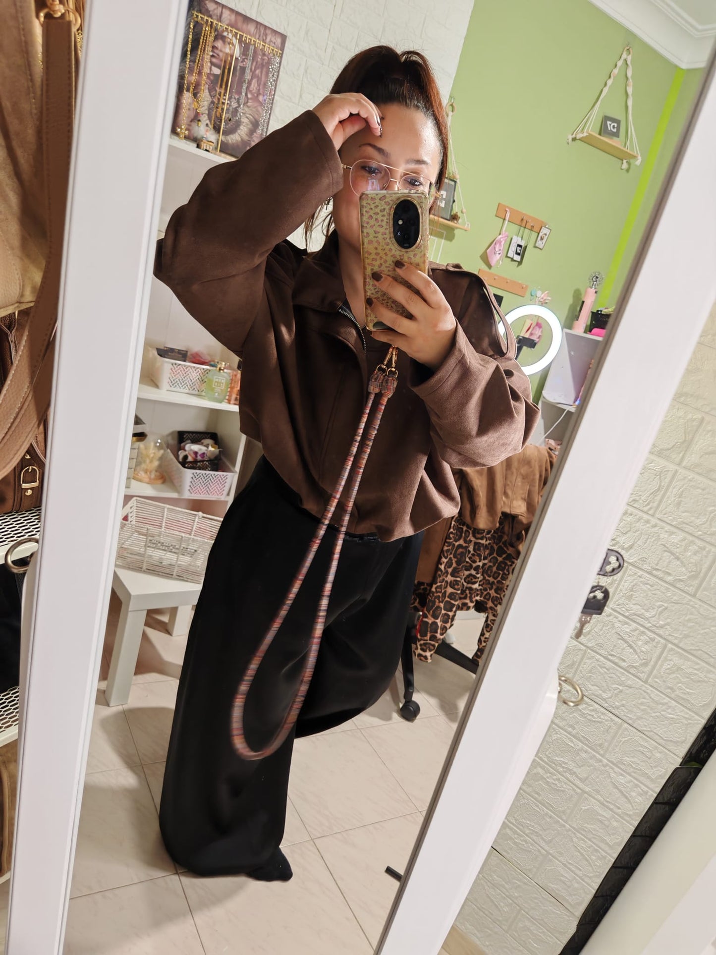 Pantalón Bombacho Satinado Perla