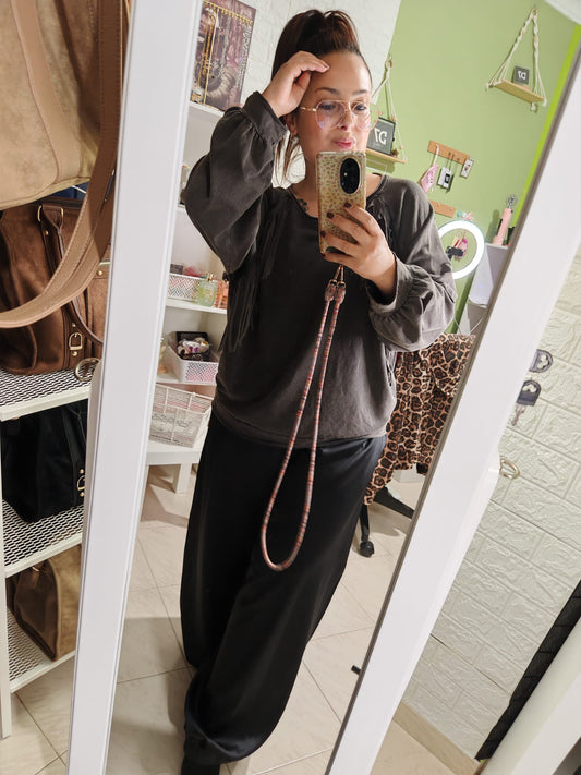 Sudadera Over Pocahontas Gris