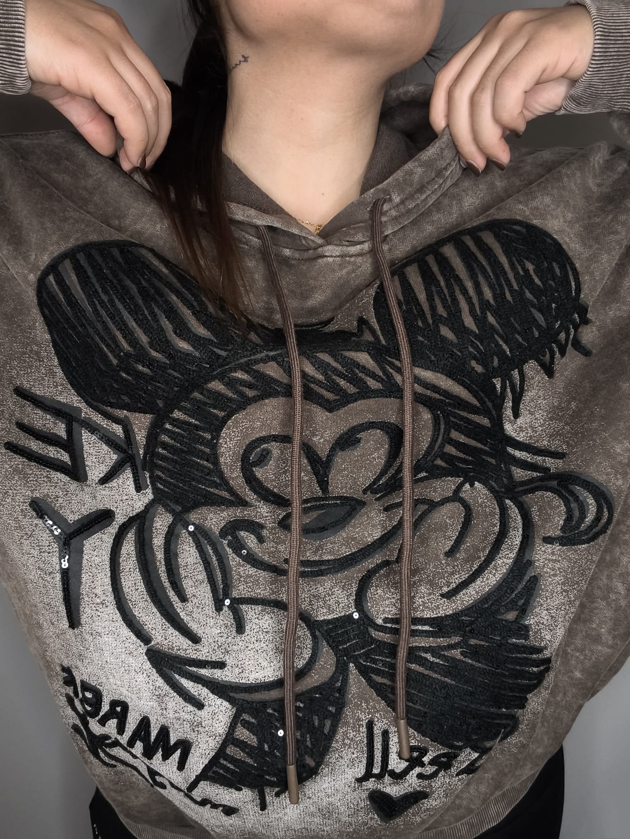 Sudadera Mickey Acid Wash Premium