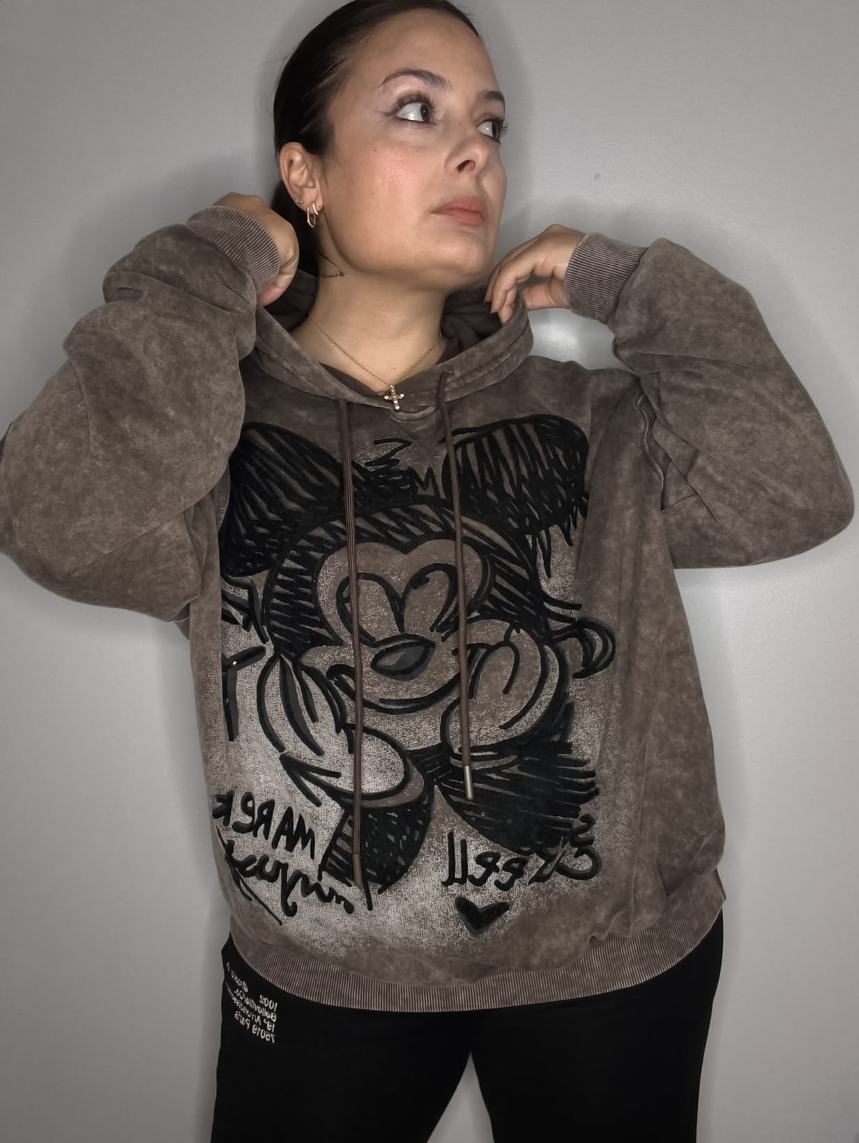 Sudadera Mickey Acid Wash Premium