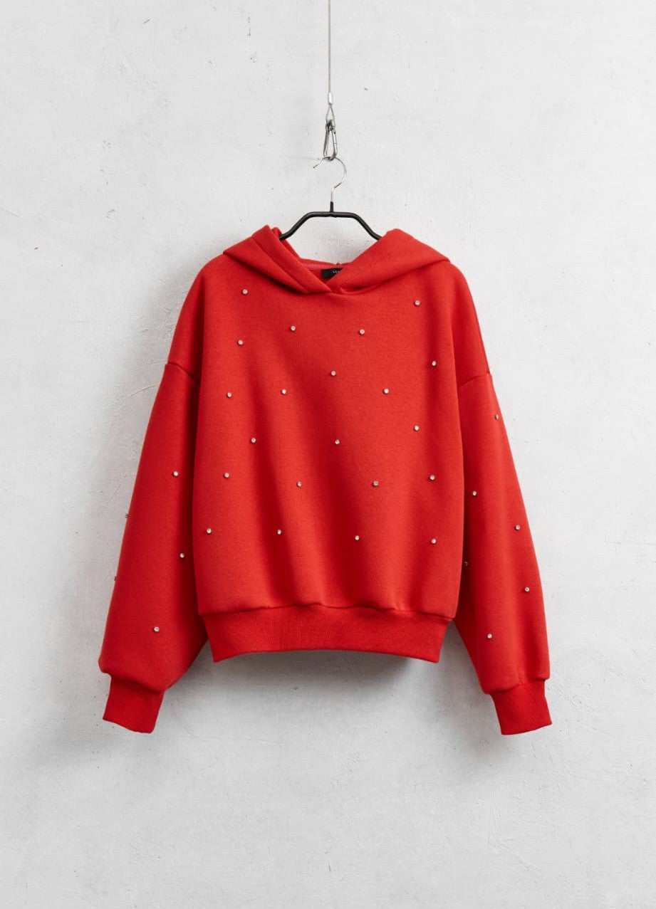 Sudadera Brillos Rojo LUMINA