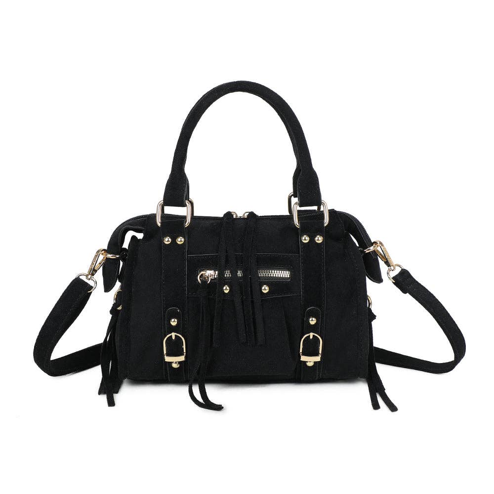 Skyla Pequeño Ante NEGRO Dorado