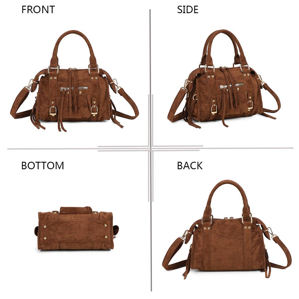 Skyla Pequeño Ante MARRÓN