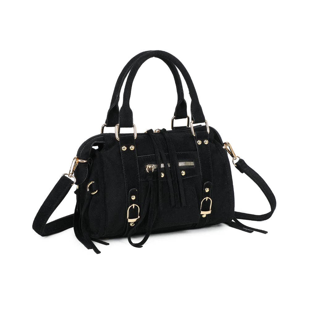 Skyla Pequeño Ante NEGRO Dorado