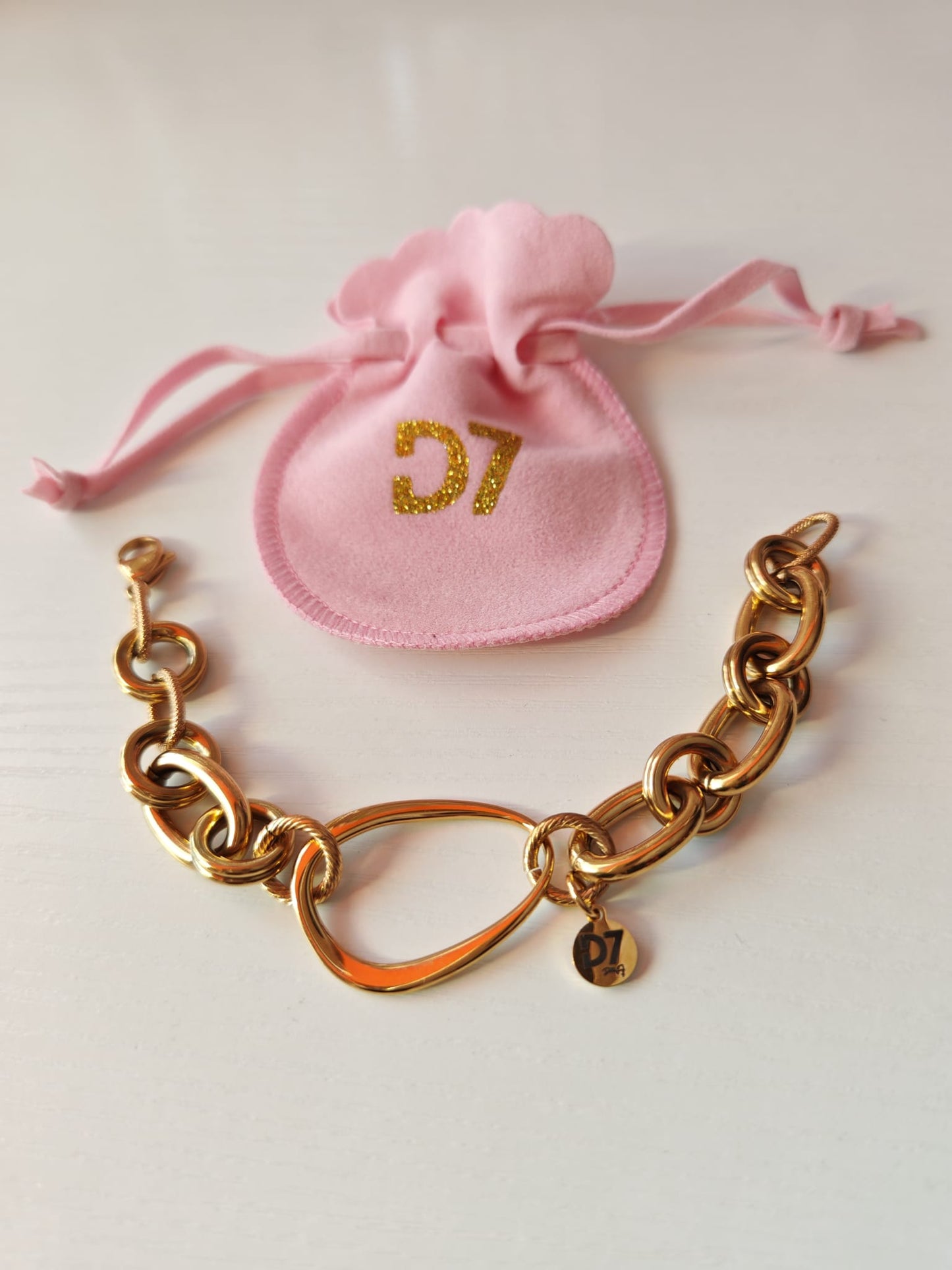 Pulsera Gota Oro D7