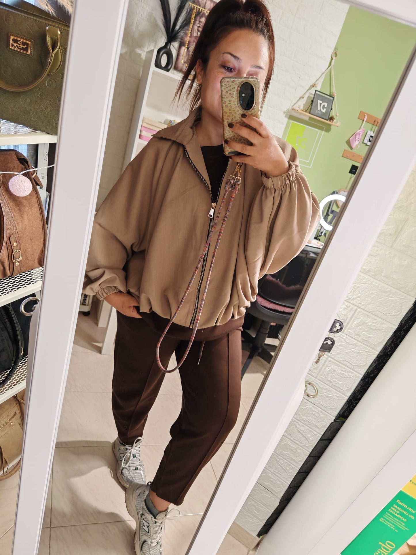 Chaqueta Abullonada Topo