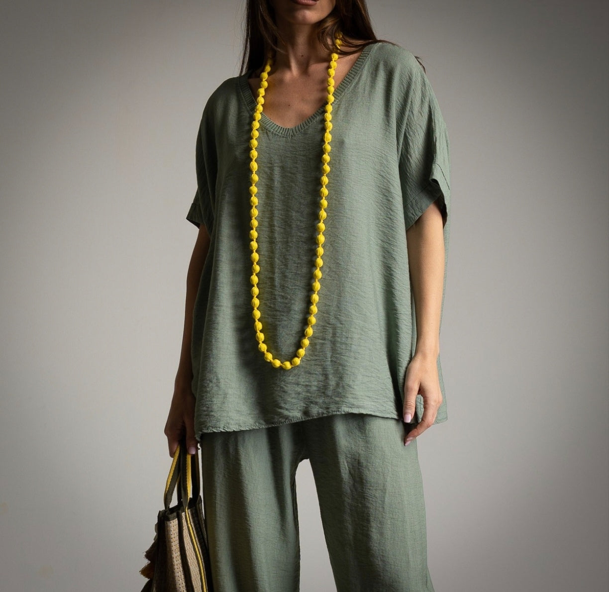 Camisola Bordados Verde