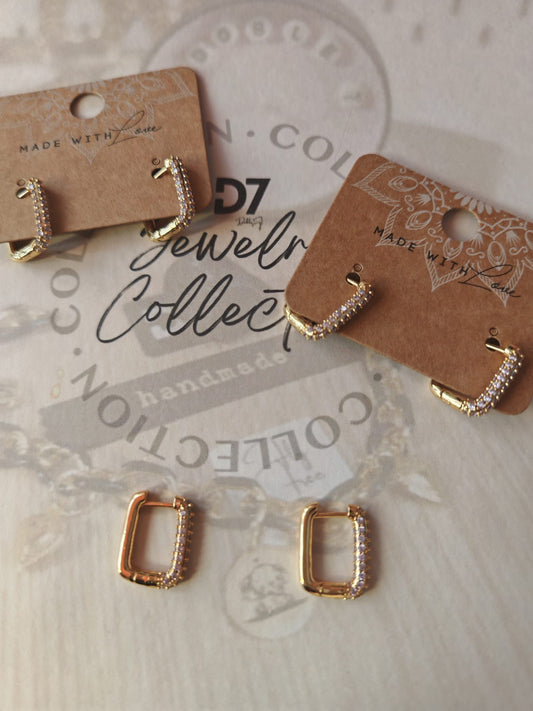 Pendientes GEO Oro Rosa