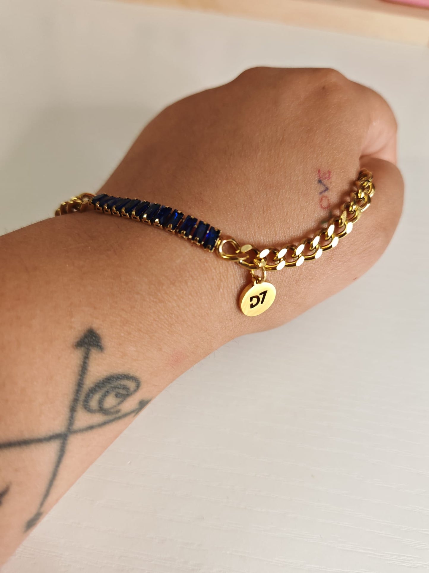 Pulsera Happy Azul D7