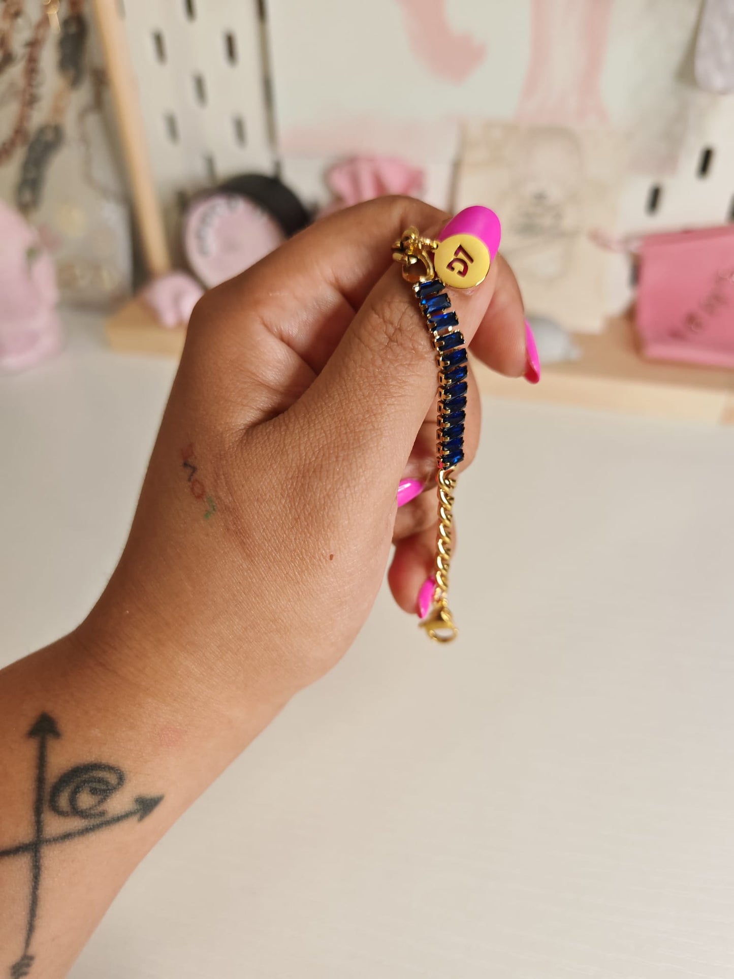 Pulsera Happy Azul D7